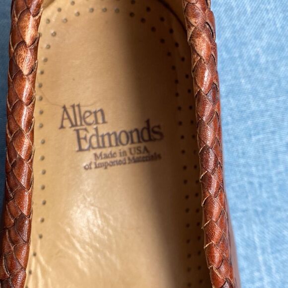Allen Edmonds tan Monterey Kiltey loafers size 9 EEE - Picture 9 of 11